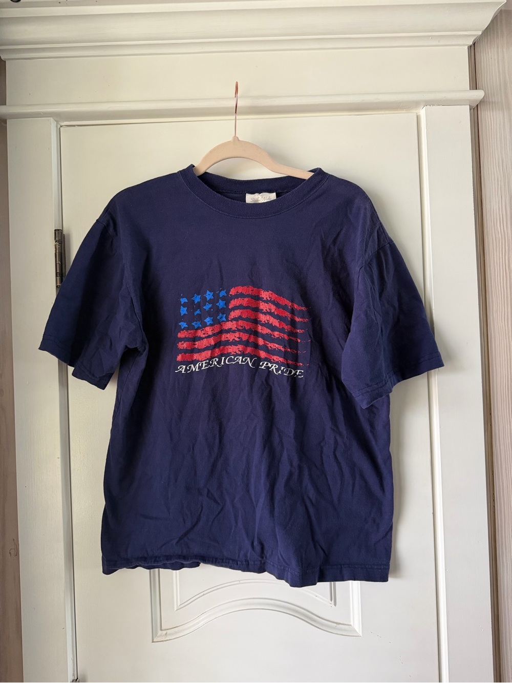 Vintage American Pride Navy 100% Cotton T-Shirt